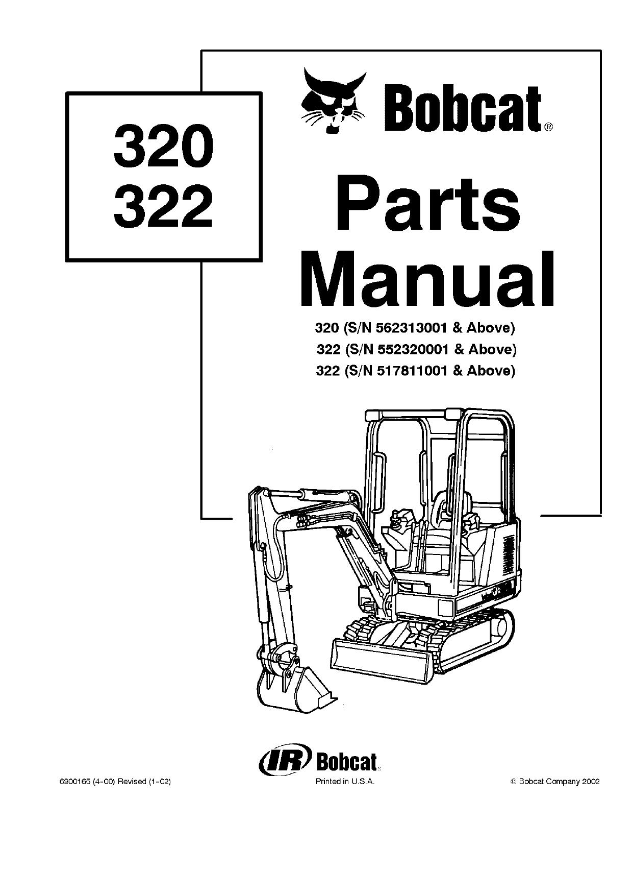 322 C Excavator parts manual Bobcat (2)